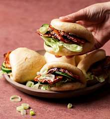 Lotus Leaf Buns with BBQ Pork