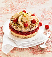Dacquoise aux framboises