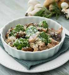 Malfatti de espinacas con setas