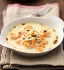 Prawn Gratin with Pink Peppercorns