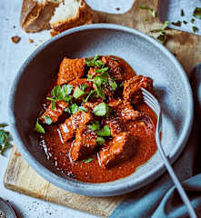 Malzbiergulasch im Thermomix Friend