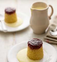 Steamed Raspberry Jam Puddings