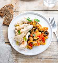 Poulet et ratatouille au romarin