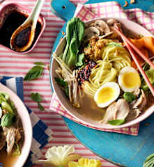 Traditionelle Hähnchen-Ramen