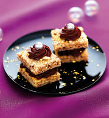 Mini-dacquoises au chocolat