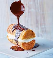 Cobertura de chocolate con aceite