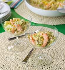 Cóctel de marisco y aguacate con salsa cóctel