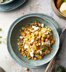 Fenchelsalat mit geröstetem Sesam