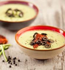 Creme de curgete e caju