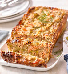 Pain de saumon et poireau
