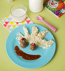 Albóndigas agridulces con arroz de coliflor