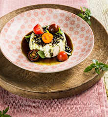 Schafskäseterrine mit Kürbiskernpesto