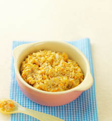 胡萝卜香菇鸡饭(13~18个月辅食)