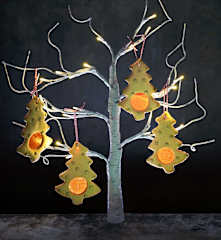 Dairy-free Stained-glass Orange Biscuits