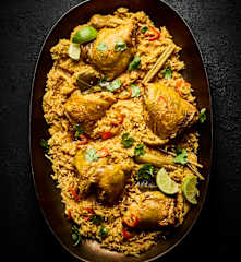 Spicy Chicken with Coconut Rice