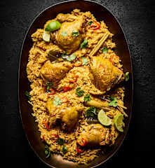 Spicy Chicken with Coconut Rice