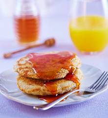 Hot cakes de avena y chía