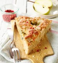 Focaccia mit Birnen und Gorgonzola