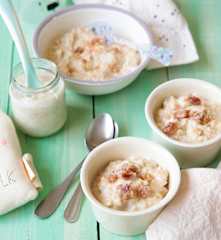 Porridge à la vanille et marrons glacés