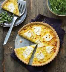 Flamiche aux poireaux et au chèvre frais