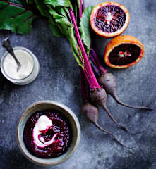 Beetroot and blood orange purée (6-9 months)