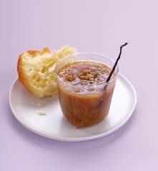 Confiture de rhubarbe à la vanille