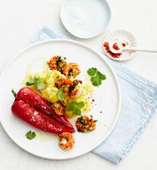 Kräutergarnelen mit Spitzpaprika