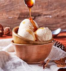 Maple Ice Cream with Almond Milk
