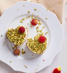 Cuori al mascarpone e pistacchi
