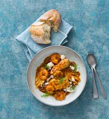 Mediterranean seafood with tomato and fennel