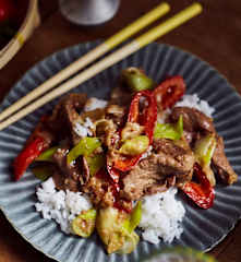 Leber mit Spitzpaprika  (杭椒炒猪肝)