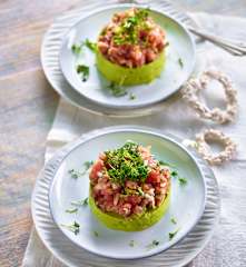 Tartar de ton cu cremă de avocado