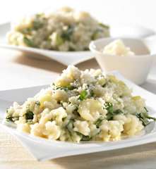 Risotto mit Basilikum