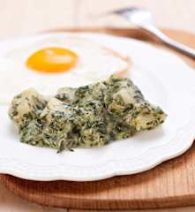 Cremekartoffeln mit Spinat