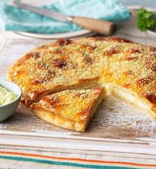 Mozzarella Stuffed Flatbread