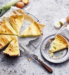 Quiche aux poireaux et reblochon