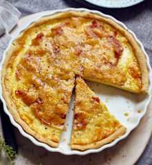 Vier-Käse-Quiche mit Bacon