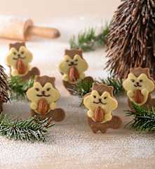 松鼠抱杏仁餅乾