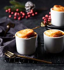 Minisoufflés de parmesano