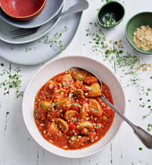Hähnchen-Eintopf mit Chorizo und Kartoffeln