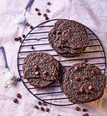Galletas con chispas de chocolate veganas y sin gluten
