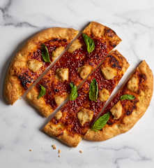 Pizza with Cashew Mozzarella (Matthew Kenney)