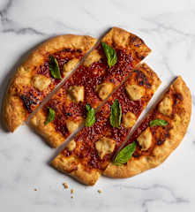 Pizza à la mozzarella de noix de cajou (Matthew Kenney)