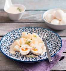 Jajka w szarym sosie