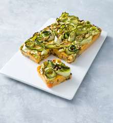 Polenta zucchini slice