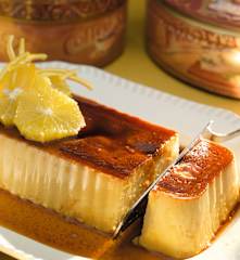 Budino di zucca e arancia