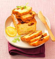 Plumcake salato al salmone, porri e pomodori confit