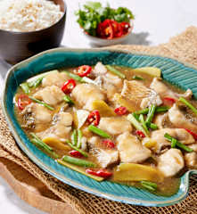 Ginger Scallion Fish Slices