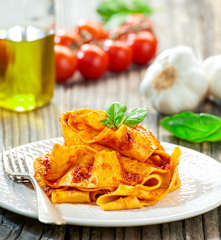 Pappardelle umbre al pomodoro