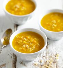 Bouillon aux pâtes alphabet